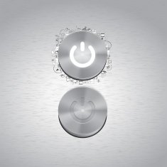 Metal button with other doodle design elements