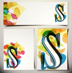 Artistic Greeting Card Letter S