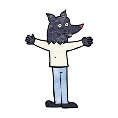Cartoon Werewolf N25