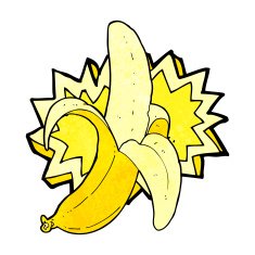 cartoon banana symbol N3