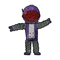 Cartoon Astronaut N97
