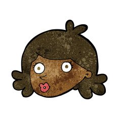 cartoon pretty face N6