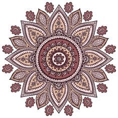 Beautiful Indian floral ornament N3