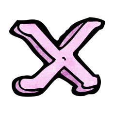 cartoon letter x N11
