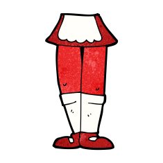 cartoon female legs N31