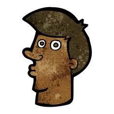 cartoon confused man N50