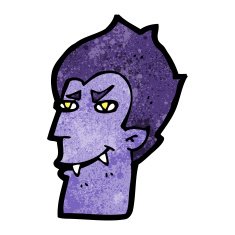 cartoon vampire face N24