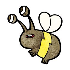 cartoon happy bee N13