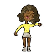 cartoon woman only joking N7