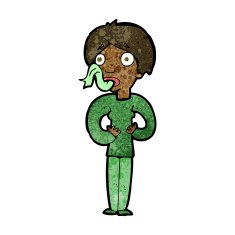 cartoon woman sticking out tongue N6