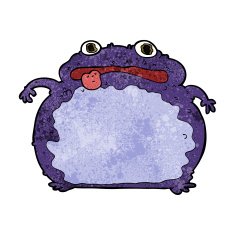 cartoon funny frog N12