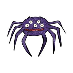 cartoon halloween spider N4