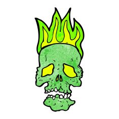 Cartoon Skull N59