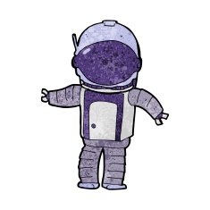 Cartoon Astronaut N98