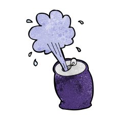 cartoon fizzing soda can N23