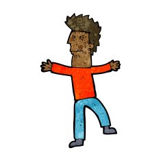 cartoon stressed man N51
