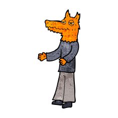 cartoon fox man N24