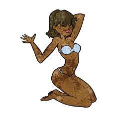 cartoon sexy bikini girl N7