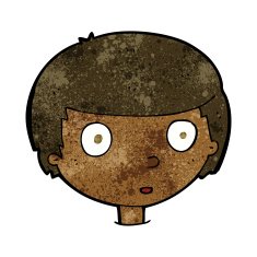 cartoon curious boy N29