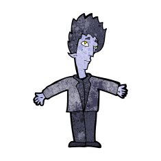 cartoon vampire man N75