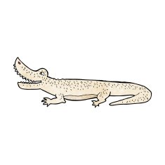 cartoon happy crocodile N5