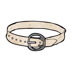 cartoon old belt N7