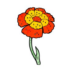 cartoon flower N315