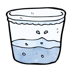 cartoon glass of water N3