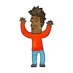 cartoon stressed man N52