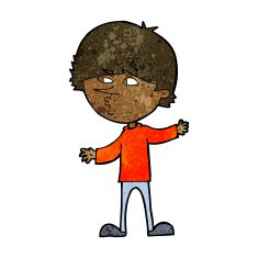 cartoon curious man N47