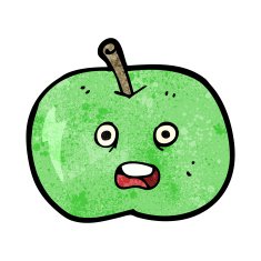 cartoon shiny apple N7