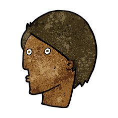cartoon surprised face N13