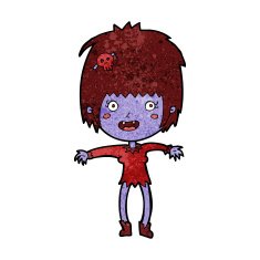 Cartoon Vampire Girl N162