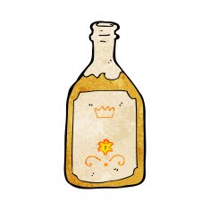cartoon drinks bottle N3