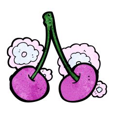 cartoon cherries N22