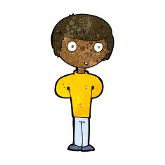 cartoon worried man N73