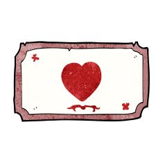 cartoon love heart frame N3