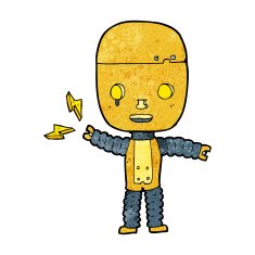 Cartoon Robot N213