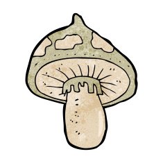 cartoon toadstool N74