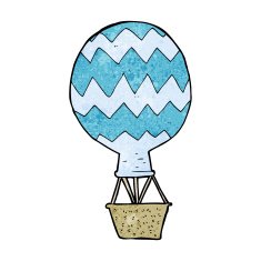 cartoon hot air balloon N12