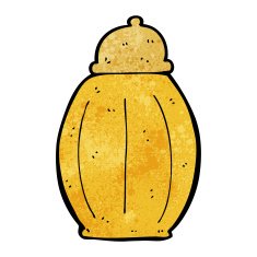 cartoon old jar N7