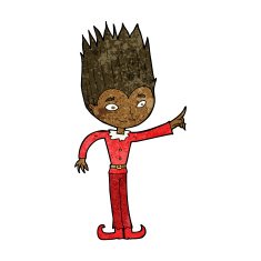 cartoon magic christmas elf N7