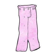 cartoon pair of pink pants N7