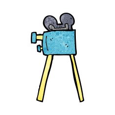 cartoon movie camera N7