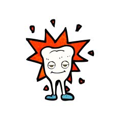 cartoon happy tooth N30