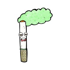 cartoon happy cigarette N6