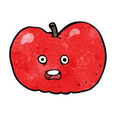 Cartoon Apple N107