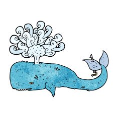 Cartoon Whale N73