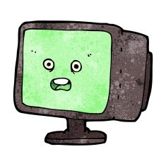 Cartoon Computer Screen N22