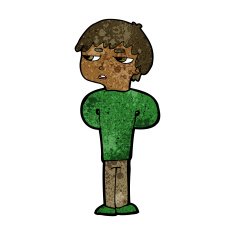 cartoon antisocial boy N7